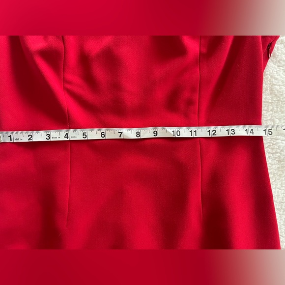 The Limited Red Rich Cap Sleeve Dress MIDI Size Women’s 8 - Picture 10 of 13